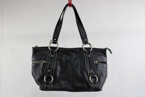 Prague Black Zip-Top Handbag