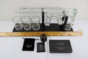 The Wine Savant Gun Decanter & Whiskey Bullet Chiller Mixed Lot
