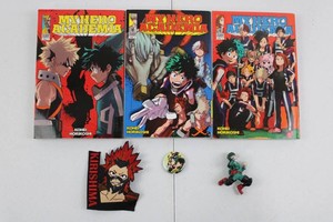 My Hero Academia Manga, Patch, Button & Figure Mixed Lot
