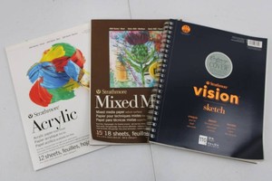 Strathmore Acrylic, Mixed Media & Vision Sketch Pads (Lot of 3)