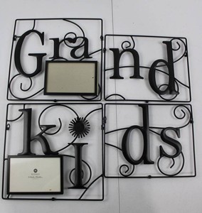 Grandkids Metal Wall Decor Set - 4 Panels