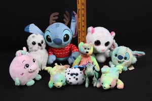Stitch & Assorted Animal Plush Mixed Lot