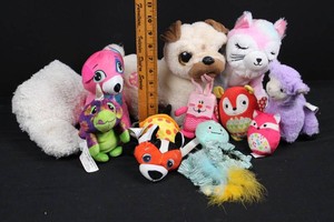 13-Piece Mixed Plush Toys & Feather Pet Toy Group