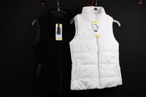 Pacific Trail Womens Quilted Puffer Vests Size S - Black & White (Lot of 2)