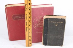 Websters, World History & Myers Ancient History Mixed Lot