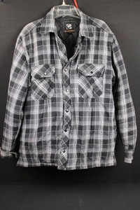 BC Clothing Mens Plaid Quilted Jacket Size Medium