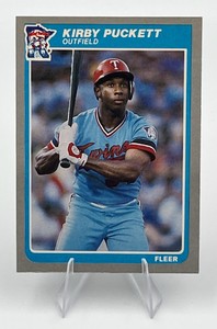 1985 Fleer Baseball #286 Kirby Puckett RC Rookie Card Minnesota Twins HOFer