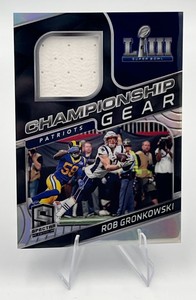2020 Panini Spectra Championship Gear #CG-RG Rob Gronkowski Numbered 5275 Football Card