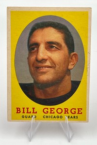1958 Topps Football #119 Bill George Chicago Bears HOFer