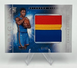 2025-26 Panini Origins Basketball Rookie Jumbo Jerseys #RJJ-SOR Thomas Sorber Numbered 3799