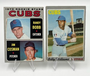 1970 Topps Baseball Card Lot CUBS - #170 Billy Williams  #429 Bobb & Cosman