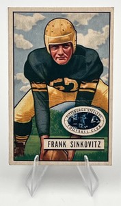 1951 Bowman Football #95 Frank Sinkovitz Pittsburgh Steelers