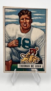 1951 Bowman Football #27 Thurman McGraw Detroit Lions