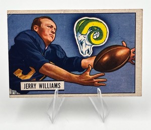 1951 Bowman Football #114 Jerry Williams Los Angeles Rams