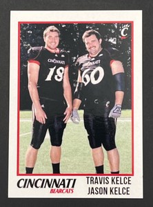 Rare 2009 Cincinnati Bearcats College Football Card - Travis Kelce  Jason Kelce RC