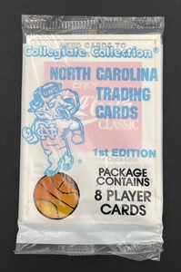 1989 1st Edition Collegiate Collection North Carolina Trading Cards Pack - Possible Michael Jordan