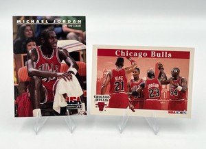 Two Michael Jordan Basketball Cards - 1992-93 NBA Hoops #269 & 1992 Skybox USA #41