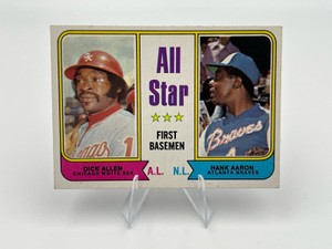 1974 Topps Baseball All-Star Hank Aaron  Dick Allen #332