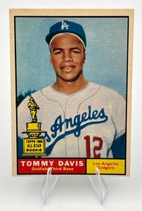 1961 Topps Baseball #168 Tommy Davis All-Star Rookie Los Angeles Dodgers