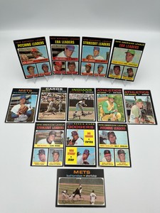 1971 Topps Baseball Card Lot - Bando  Monday  Harrelson  Koosman  Seaver  Palmer  Perry  Gibson  Jenkins & More