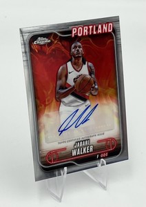2025 Topps Chrome Basketball Jabari Walker Autograph #TCA-JWA