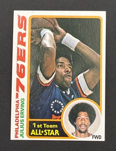 1978 Topps Basketball Julius Erving #130
