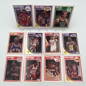 1989 Fleer Basketball Card Lot - Magic  Bird  Olajuwon  Barkley  Rodman  Pippen  Malone  Stockton  Ewing  Thomas  Wilkins