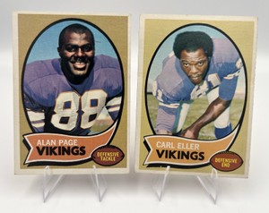 1970 Topps Football - #175 Carl Eller & #59 Alan Page Minnesota Vikings