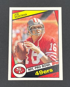 1984 Topps Football #358 Joe Montana San Francisco 49ers HOFer