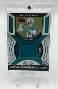 2025 Panini Certified New Generation Quinn Ewers RC Patch Card Numbered 304499