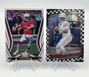 Kyler Murray Football Card Lot - 2020 Panini Certified #39 Numbered 249450 & 2024 Panini Prizm Checkerboard #87