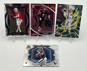 NFL Football QB Rookie Card Lot - Drake Maye  Joe Burrow  Jaxson Dart  C.J. Stroud