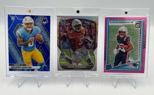 NFL Football RB Rookie Card Lot - Bijan Robinson  Omarion Hampton  TreVeyon Henderson