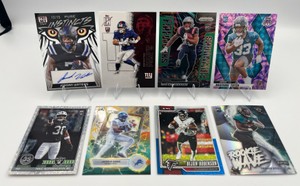 NFL Football RB Lot - Skattebo  Gibbs  Bijan  Etienne  Henderson  Tuten  Waters Auto  Mike Washington