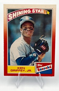 1990 Topps Bazooka Shining Starts Ken Griffey Jr. #18 Rare Insert Baseball Card