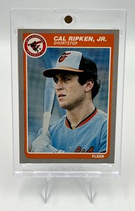 1985 Fleer Baseball Cal Ripken Jr. #187 HOFer