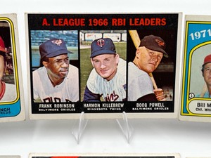 1950s to 1980s Baseball Card Lot - Killebrew  Reggie Jackson  Frank Robinson  Boog Powell  Steve Carlton  Tom Seaver  Andy Pafko  Erskine & More