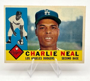 1960 Topps Baseball Charlie Neal #155 Los Angeles Dodgers