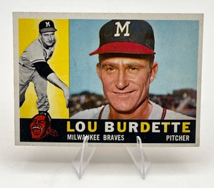 1960 Topps Baseball Lou Burdette #70 Milwaukee Braves