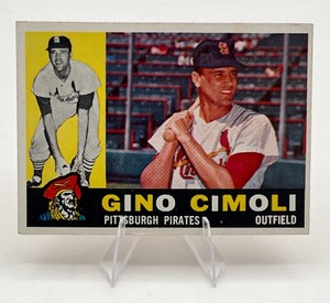 1960 Topps Baseball Gino Cimoli #58 Pittsburgh Pirates
