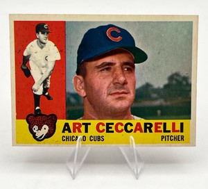 1960 Topps Baseball Art Ceccarelli #156 Chicago Cubs