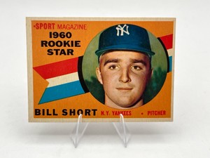 1960 Topps Baseball Bill Short Rookie Star #142 New York Yankees
