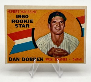 1960 Topps Baseball Dan Dobbek Rookie Star #123 Washington Senators