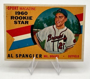 1960 Topps Baseball Al Spangler #143 Milwaukee Braves
