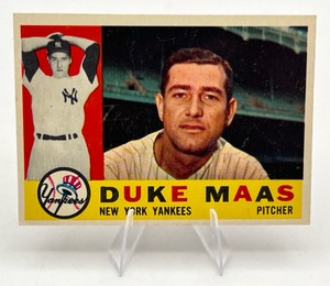 1960 Topps Baseball Duke Maas #421 New York Yankees