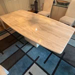 Travertine Stone Dining Table