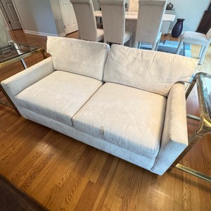 1987 Ivory Upholstered Loveseat