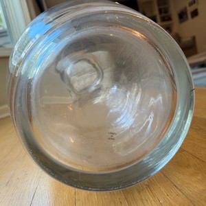 Large Clear Glass Decorative Vase  Made in Turkey