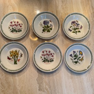 Portmeirion The Botanic Garden Floral Bowls  Set of 6  Made in Britain