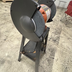 Central Machinery 8 Dual Wheel Bench Grinder with Metal Stand